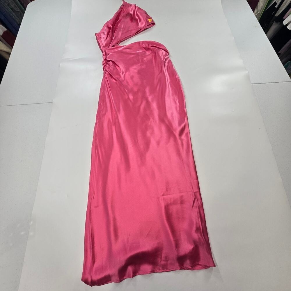 The Sei One Shoulder Cut Out Gown in Flamingo Size 10 - Picture 14 of 15